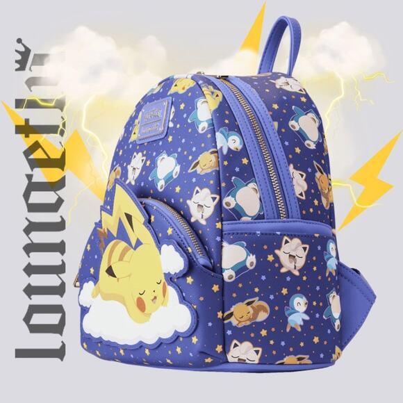 NWT Sleeping Pikachu and Friends Mini Backpack main image 9
